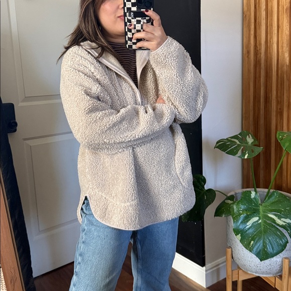 Haven Well Within Sherpa Half Zip Hoodie. Size M - Picture 9 of 9